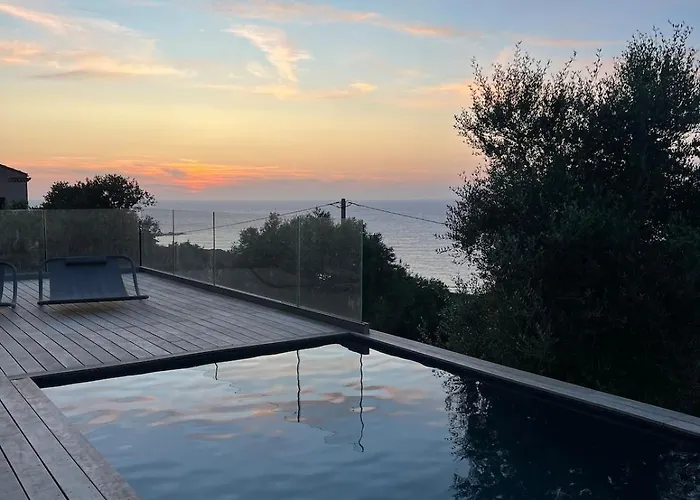 Villa Antoine, Piscine & Vue Magique Corbara